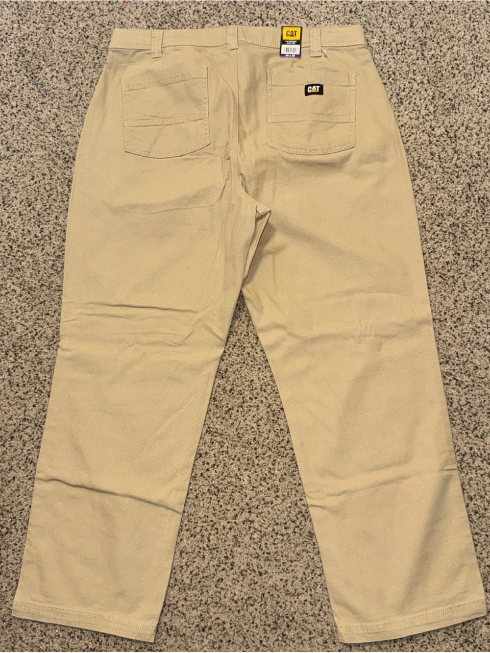 NWT Caterpillar CAT Men’s Stretch Canvas Straight Fit Utlility Pant Khaki 40x30